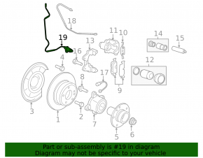 ABS sensor rear left BMW X5 X6 E70 E71 07-13