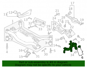 Rear left axle shaft Audi Q3 15-18 FWD