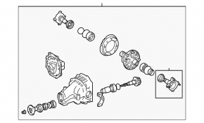 Rear differential gearbox Lexus RX300 98-00