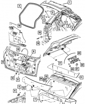 Jeep Compass 11-16 Tailgate Lock