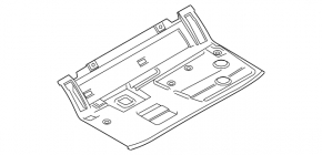 BMW 5 G30 18- 530e hybrid battery protection trim
