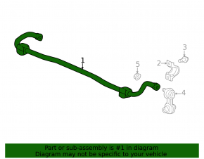 Rear stabilizer bar Honda Civic XI FE/FL 22-26 17.5 mm