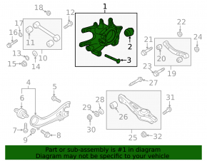 Rear left axle Hyundai Santa FE Sport 17-18 rest AWD