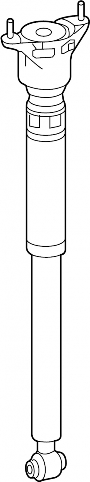 Rear left shock absorber Infiniti QX30 17-19 FWD