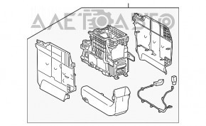 Console central armrest Lexus RX350 RX450h 16-19 black