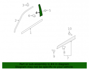 Door trim side front left VW Tiguan 09-17
