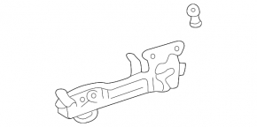 Front right door handle mechanism for Toyota Sienna 04-10