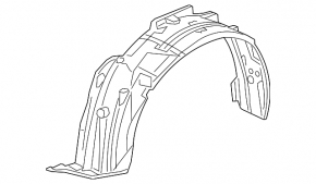 Front right fender liner for Acura RDX 13-18