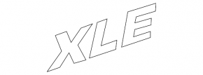 Emblem inscription XLE tailgate Toyota Sienna 21-25