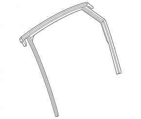 Rear right window seal for Audi Q3 83A 19-25