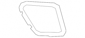 Right headlight frame on the Kia Soul 20-22 bumper