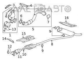 Catalytic Converter 2 Buick Encore 13-16
