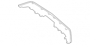 Lower rear bumper trim Mercedes W166 GLE 16-19 chrome