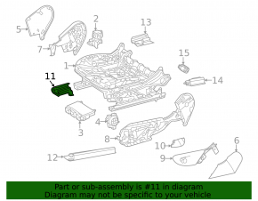 Front right passenger seat runner cover Mercedes X167 GLS 450 20-26 black