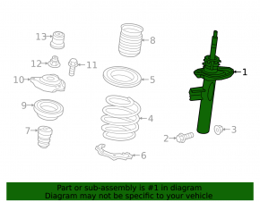 Front left shock absorber Mercedes A-class V177 19-22