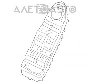 Front left window lift control Mercedes GLC 16-22 beige