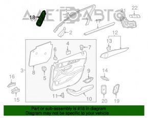 Front left window lift control Mercedes GLC 16-22 beige