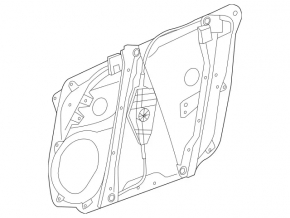 Window lift mechanism front left Mercedes GLC 16-22