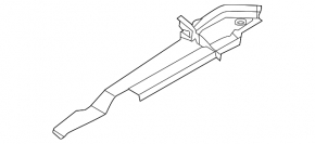 Seal wing hood-wing right Ford Explorer 11-19
