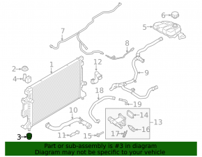 Radiator bracket lower left Lincoln MKC 15-