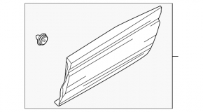 Lower rear right door trim for Mazda MX-30 22-26
