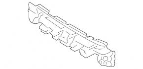Front Bumper Absorber Ford Focus mk3 15-18 Restored Plastic