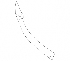 Radiator grille molding right Mazda CX-5 17-21
