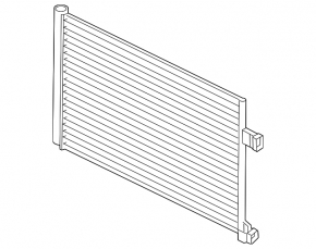 Air conditioning radiator condenser Land Rover Range Rover Velar 18-26 2.0T, 3.0T, 5.0T