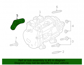 Ford Escape MK4 2020-25 Hybrid Air Conditioning Compressor Bracket, Plug-In with Stud