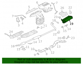 Rear muffler barrel Mitsubishi Galant 2004-2009