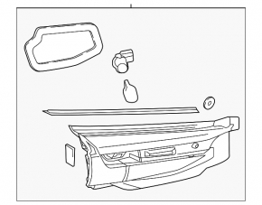 Right Mazda CX-9 16-23 Inner Trunk Light Scratch