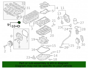 Oil filler cap Audi A4 B9 17- 2.0T