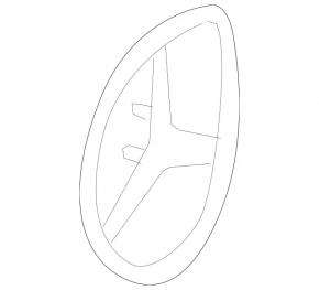 Mercedes emblem for the tailgate of the Mercedes GLA 15-20