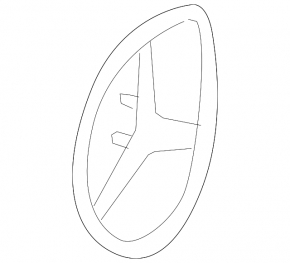 Mercedes emblem trunk door Mercedes GLA 15-20 useful chrome