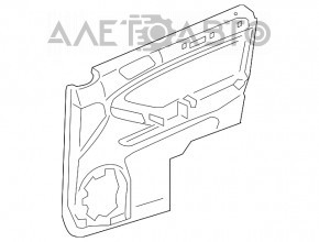 Mercedes W164 ML front right door trim panel beige