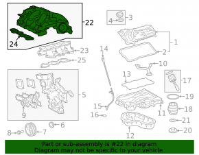 Intake manifold Lexus RX350 16-22