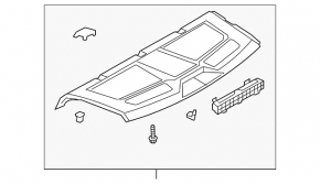 Rear shelf VW Jetta 19-24 black