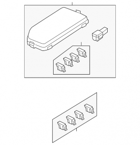 Honda CRV 12-14 Underhood Fuse Box Cover