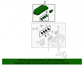 Honda CRV 12-14 Underhood Fuse Box Cover
