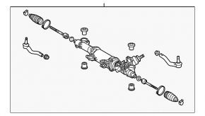 Steering rack Lexus LS460 07-12 rwd
