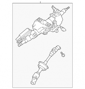 Steering column Toyota Solara 2.4 04-08