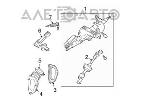 Steering column Toyota Solara 2.4 04-08