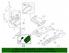 Front panel trim left headlight control Audi A6 C8 19- chrome