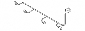 Wiring of the front bumper Audi Q7 4L 10-15 for parking sensors and fog lights