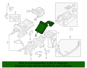 Evaporator rear heater Audi Q7 16-