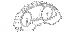 Instrument cluster Audi Q7 16-52k, scratches