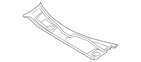 Plastic windshield wiper grille for the Audi Q8 19-23