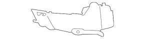Front bumper grille right BMW X5 F15 14-18 closed with gray overlay