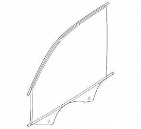 Front right door glass BMW X7 G07 19-26 triplex