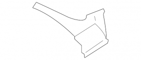 Left front panel trim for BMW X5 F15 14-18, wood grain GLÄNZEND, scratches